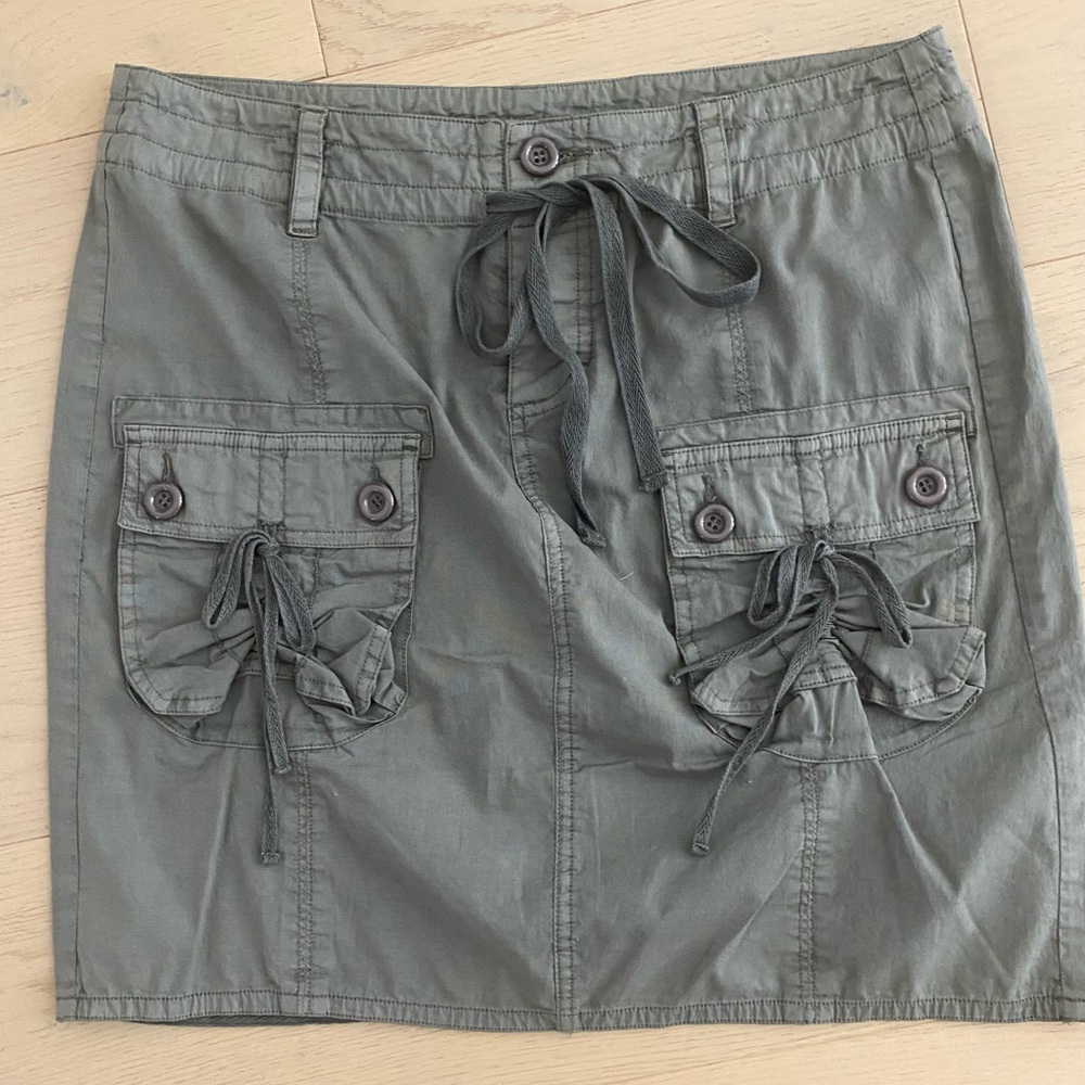 Saks Fifth Avenue Olive Mini Skirt